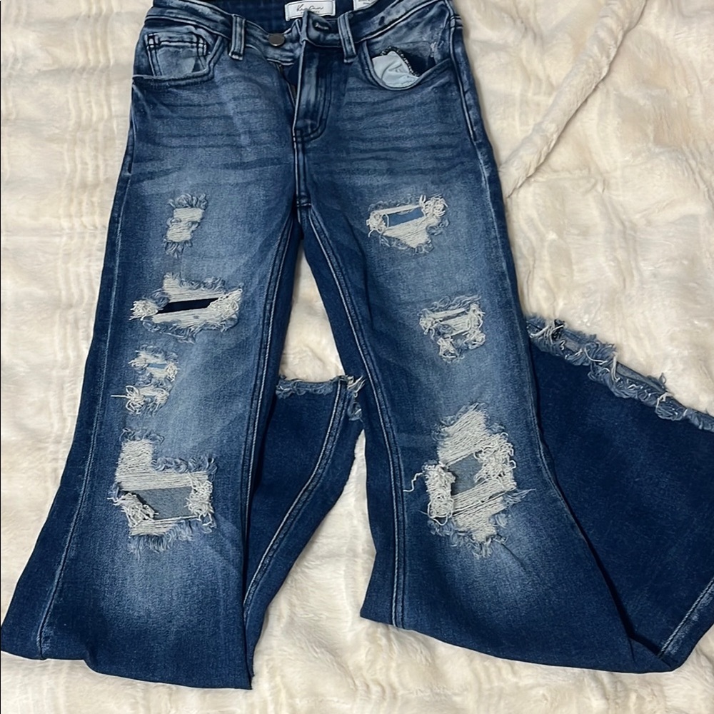 Distressed Blue Women's Jeans